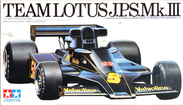 J.P.S.MK.Ⅲ TEAMLOTUS 1/20 TAMIYA TEAM LOTUS J.P.S.Mk.III GRAND PRIX MODEL KIT