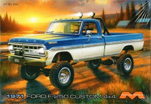 Moebius 1971 Ford F-250 Longbed Custom Lifted 4x4 Pickup Truck