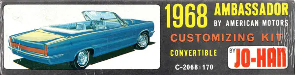 Jo-Han 1968 AMC Ambassador Convertible - Stock or Custom