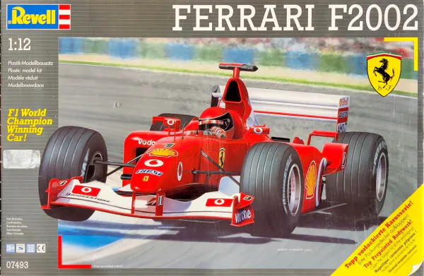 Revell Ferrari F2002 1:12 プラモデル Revell Of Germany Ferrari F2002 F1 Formula One - 1/12 Scale