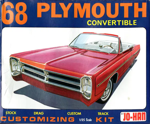 Jo-Han 1968 Plymouth Fury III Convertible - Stock, Custom, Track