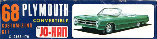 Jo-Han 1968 Plymouth Fury III Convertible - Stock, Custom, Track