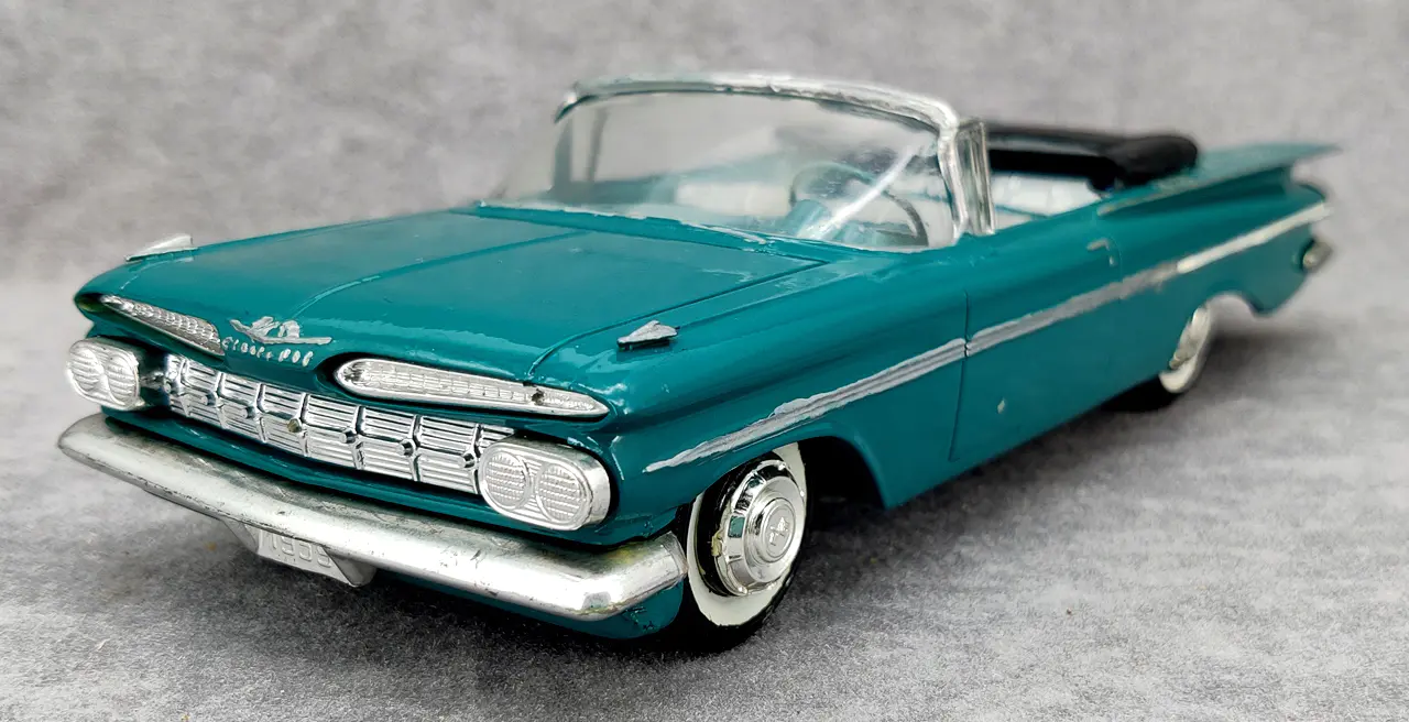 SMP 1959 Chevy Impala Convertible Built Kit - Spotlight Hobbies