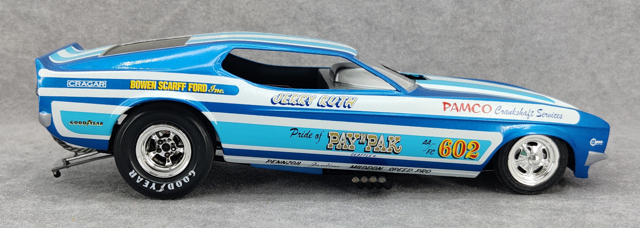 MPC Jerry Ruth PAY n PAK Ford Mustang Funny Car Built Kit - Spotlight ...