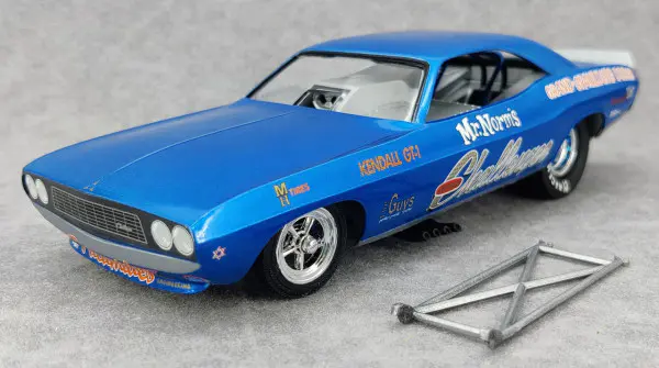MPC “Mr. Norm's” Dodge Challenger Funny Car Built Kit - Spotlight