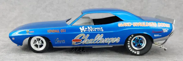 MPC “Mr. Norm's” Dodge Challenger Funny Car Built Kit - Spotlight