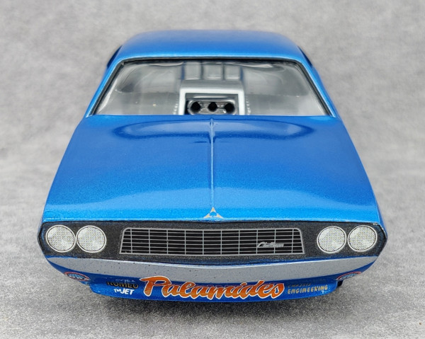 MPC “Mr. Norm's” Dodge Challenger Funny Car Built Kit - Spotlight