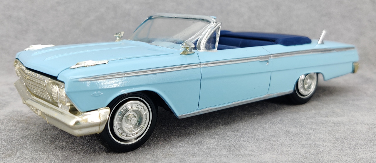 AMT インパラ　当時物　Kit '59 Chevy Convertible AMT(?) 1959 Chevrolet Impala Convertible Built Model Car 1