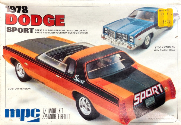 MPC 1978 Dodge Monaco with Mini Bike - Stock or Custom - Spotlight