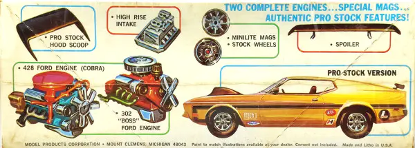 MPC 1971 Ford Mustang Mach 1 - Mach 1, Pro Stock or Trans Am