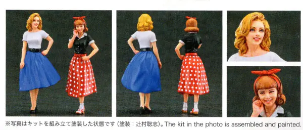 Hasegawa – Figurines De Filles 1/24 – Maquette à Assembler – 2 Hôtesses