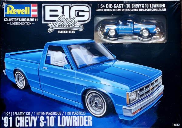Revell 1991 Chevy S-10 Lowrider Pickup Truck with Replica 1