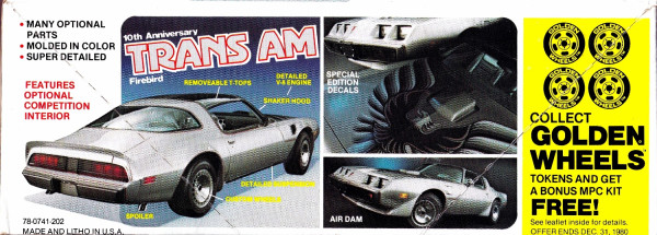 未使用1979 Pontiac Firebird 取扱説明書 セット MPC 1979 Pontiac Firebird Trans Am 