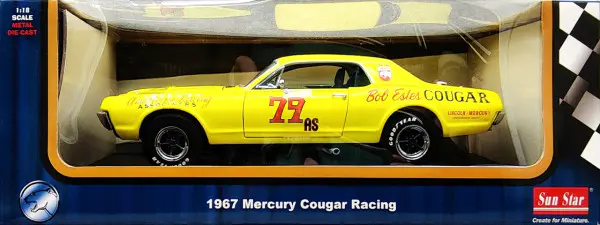Sun Star 1967 Mercury Cougar SCCA Trans-Am Racer - 1/18 Scale