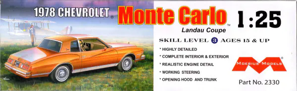 Moebius (Trumpeter) 1978 Chevy Monte Carlo Landau Coupe