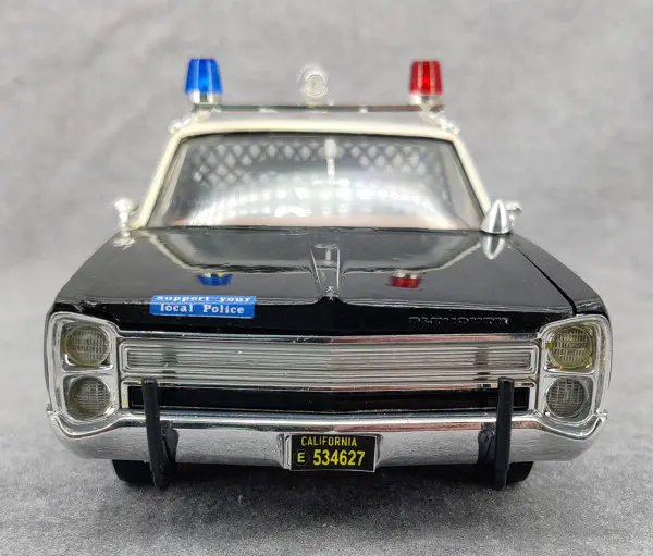 JoHan 1968 Plymouth Fury Police Built Kit - Spotlight Hobbies