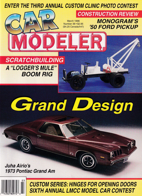 Car Modeler Magazine - March 1996 - Issue #36 - Uncirculated ...