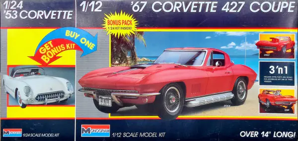 Monogram 1967 Chevy Corvette 427 Coupe - 1/12 Scale with 1953