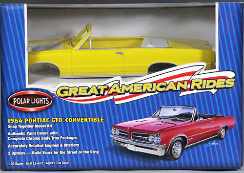 Polar Lights 1964 Pontiac GTO Convertible with Boot and Up-Top