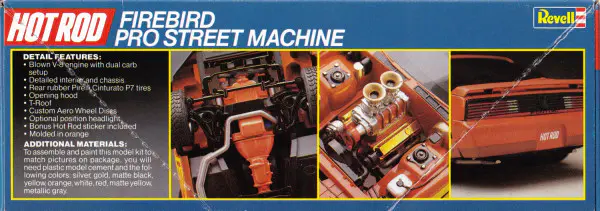 Revell 1982 Pontiac Firebird Pro Street Machine - Hot Rod Series 